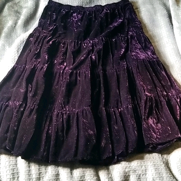 White Stag Dresses & Skirts - Velvet Boho Gypsy skirt